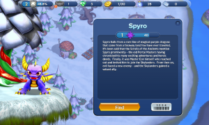 Spyro in the hero information view