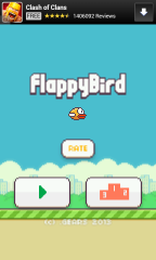 In-app advertising in Flappy Bird